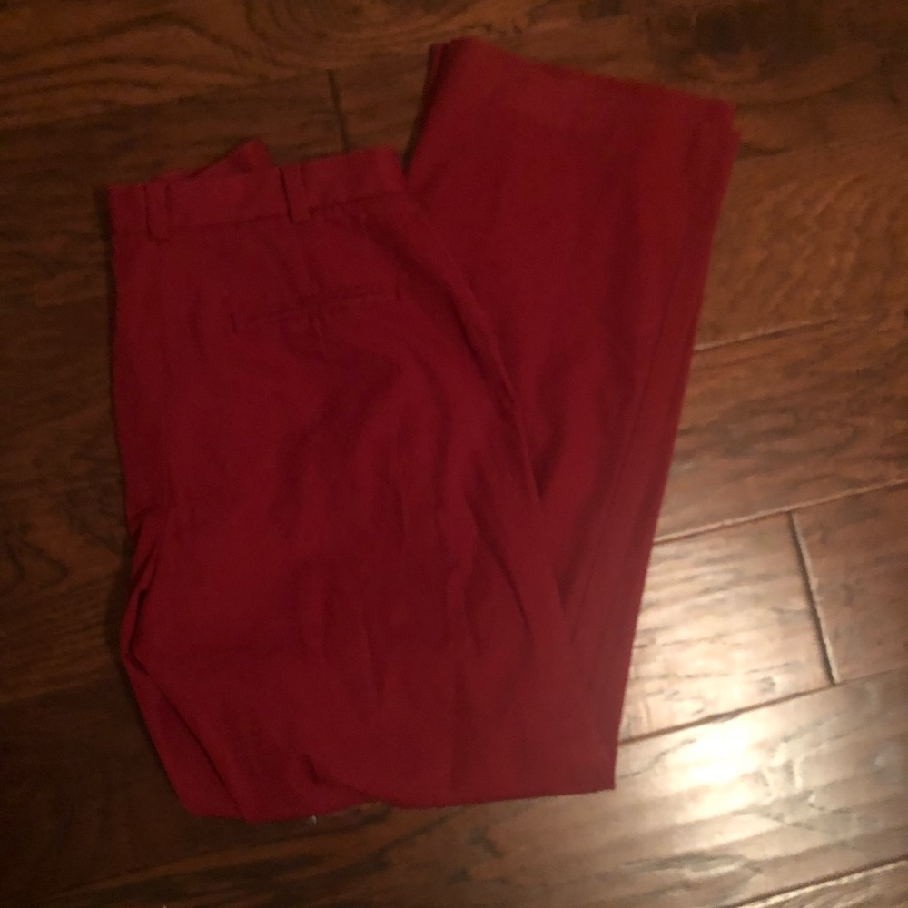 Banana Republic stretchy deep red pants